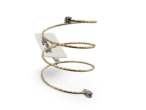 Ring Magic Wire Woman Silenzio in Yellow Gold Diamante 0.04 Ct 62-AS-GD-01 - 62-AS-GD-01